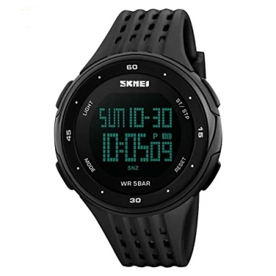 Image of SKMEI Mens Large Display Digital Watch Resin Strap Stopwatch Alarm 50m DG1219