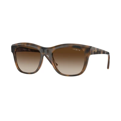 Image of Vogue Eyewear Sunglasses, Women&#039;s, Size: 54, Dark havana/light brown/brown