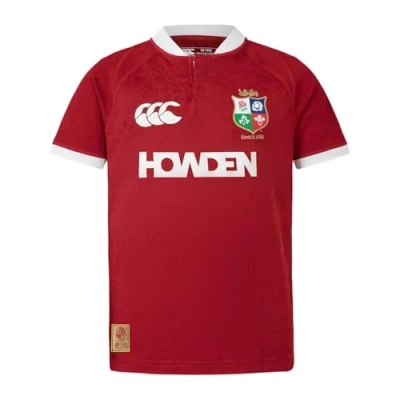 Image of Junior British &amp; Irish Lions Canterbury Replica Rugby Jersey, Red Dahlia, 8
