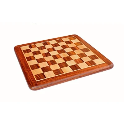 Image of 15&quot; X Collectible Rosewood Wooden Chess Game Board Without Pieces Appropriate &amp; Brass Chessmen available separately by StonKraft Brand