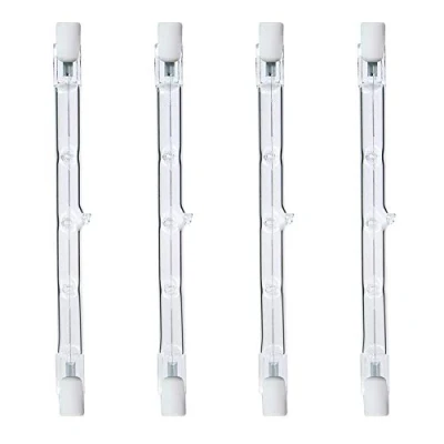 Image of Comyan 200W Equivalent R7s Linear Halogen Floodlight 3100lm 2700K J118 Security Light Bulb 118mm Length, Dimmable 4Pack