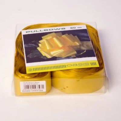 Image of ELEGANZA Gold 50mm Waterproof Poly Pull Bow (Pack of 20)
