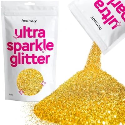 Image of Glitter Sand Gold Ultra Sparkle Sequins Nail Face Festival Christmas Halloween Makeup Fine 100g / 3.5oz