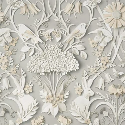 Image of Fine Decor UK Woodland Soft Grey
