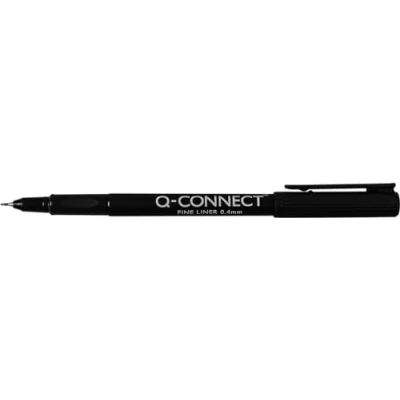 Image of Q Connect Fineliner Pen 0.4 Black