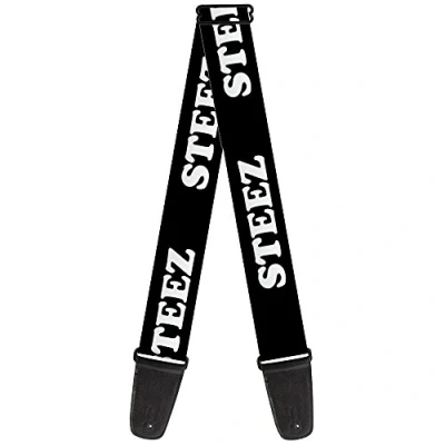 Image of Buckle Down GS W34507 &quot;STEEZ Black/White&quot; Guitar Strap