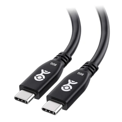 Image of Cable Matters 80Gbps USB 4 0.6m, Supports Up to [8K@120Hz / 4K@480Hz Video, 240W Charging, Data Transfer] USB4 Cable, Black, Compatible with Thunderbolt 4, MacBook