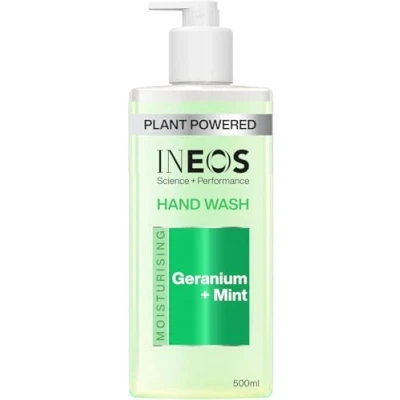 Image of INEOS Skin Science With Provitamin B5 Hand Wash Geranium + Mint SkinActiv Cooling Tech™ Plant Powered 500ml