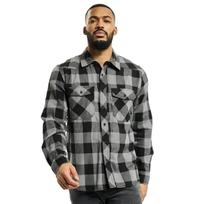 Image of Brandit Shirt, Men&#039;s, Size: Medium, Black charcoal