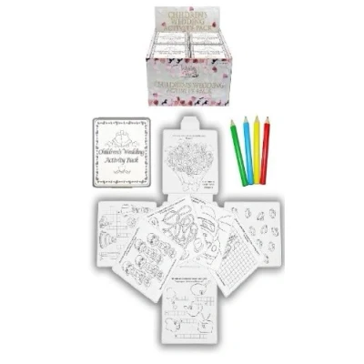 Image of 12 Wedding Favour Activity Pack.Childrens,Kids,party bag filler,box,puzzles,games