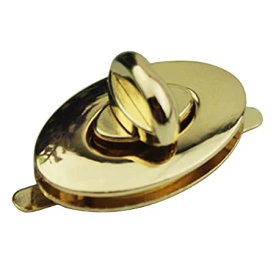 Image of Metal Oval Clasp Turn Lock Twist Locks for Handbag Bag Purse Hardware