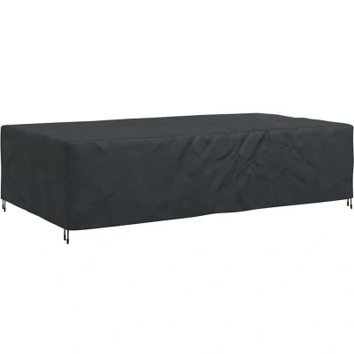 Image of vidaXL Outdoor Furniture Cover Black 305 x 190 85 cm 600D