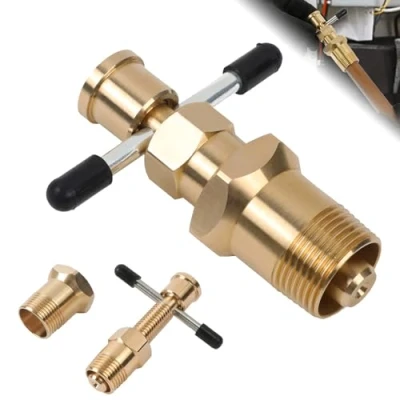 Image of HEKOBAG Olive Remover Tool, 15mm &amp; 22mm Puller Not Damage The Pipe Solid Brass Fitting, Compression Ring Plumbing Tool for Copper
