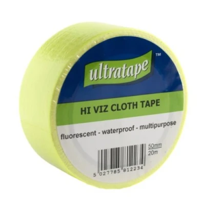 Image of Cloth Tape Hi Viz Flourescent Yellow (Waterproof) 20mx50mm