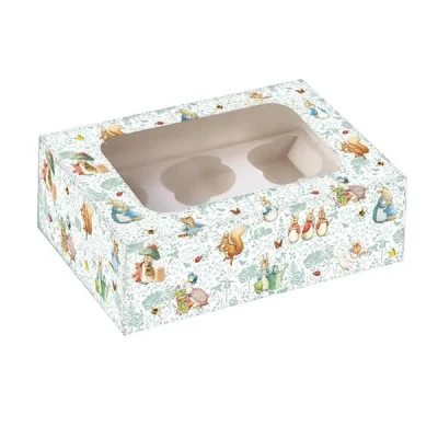 Image of Anniversary House Beatrix Potter Cupcake Box for 6 Cupcakes