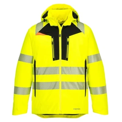 Image of Portwest DX4 Hi Vis Winter Jacket Yellow/Black 4XL