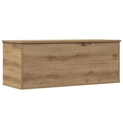 Image of vidaXL Storage Box in Artisan Oak 90x35x35 cm, Made from Engineered Wood