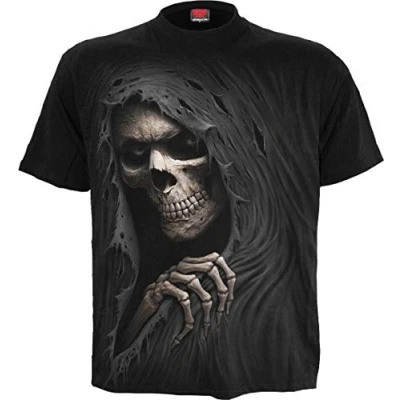 Image of Spiral Grim Ripper T Shirt Black M