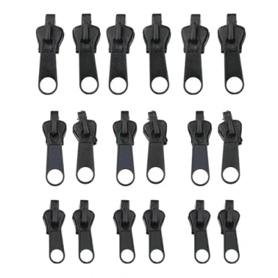 Image of BIGULA 18x/Set Zippers Repair Kits Removable Pullers Sliders Replacement For Jackets Handbag Jeans