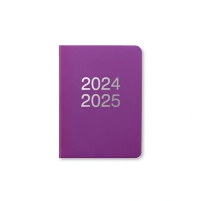 Image of Letts of London Dazzle A6 academic 2024/2025 week to view diary Purple