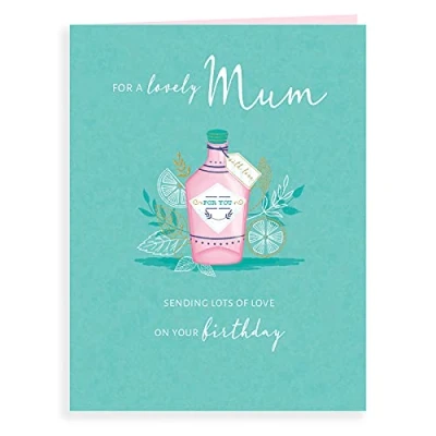 Image of Piccadilly Greetings Luxury Beautiful Contemporary Birthday Card Mum 8 x 6 inches Koko Designs, K70023