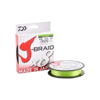 Image of Daiwa J Braid 8 Braided Fishing Line 300 m Light Green, chartreuse