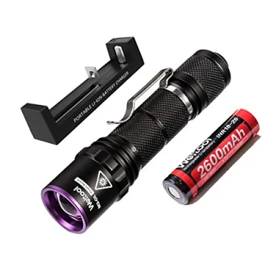 Image of Weltool M2 OL UV Torch,365nm LED Ultraviolet Torch for Glue Curing, Woods Lamp Ringworm Detection in Cats, AC Leak Detector Rocks,Criminal Investigation and Mineral Glowing,Pet Urine Detectors