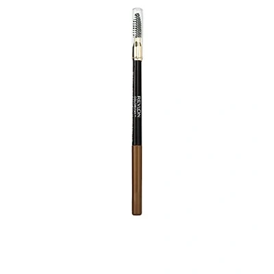 Image of Revlon 24HR Colorstay Eyebrow Pencil with Spoolie Brush, Waterproof Angled Tip Applicator, Unisex, 210 Soft Brown, 0.9 g
