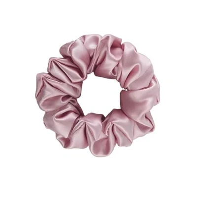 Image of townssilk Silk hair loop, 100% pure mulberry silk, 22 momme, friendly, luxurious, bouncy, ties, 1 piece dustypink