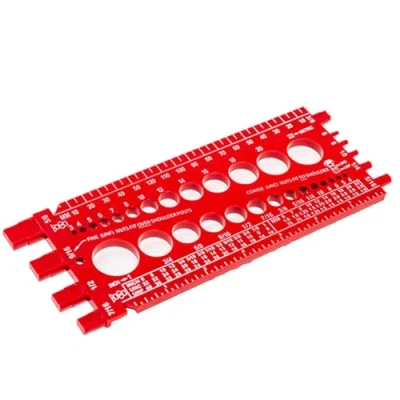 Image of Portable Convenient Bolt Thread Checker Gauges Measuring Tool &amp; Metric Tester Checking Screw Nut Gauge Pitchs and Imperials Measurement