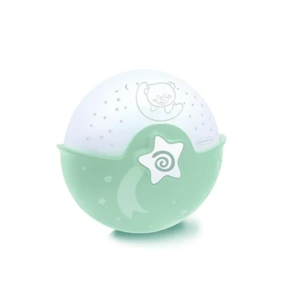 Image of Infantino Soothing Light and Projector Clip on Crib Night with Grow Me Design, Starry Tabletop Built in Melodies Sound Sensors, Sage