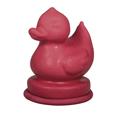 Image of Rayher Duck Shape Latex Rubber Mould for Casting with Plaster, Concrete and Soap, Reusable Craft Bath Design, red, 6.5x9cm, 34302000