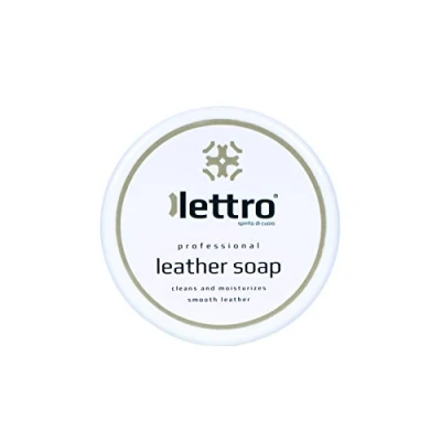 Image of Lettro Leather Soap Effective Cleaning with Moisturizing Conditioning Effect for Saddles, Bags, Car Seats, Furniture, Shoes and Goods, 100 ml, Transparent
