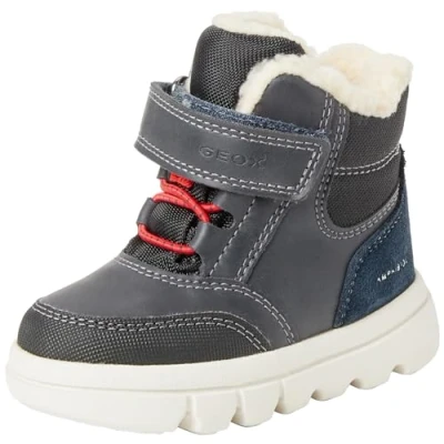 Image of Geox Baby Willaboom Boy B AB Ankle Boot, Navy red, 3.5 UK Child