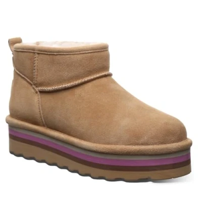 Image of BEARPAW Women&#039;s Retro Shorty Boot Ankle Comfortable Winter Boot, Iced Coffee, 9 UK