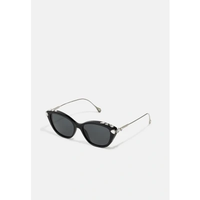 Image of Swarovski Woman SK6010 103887 Sunglasses Acetate Black Grey Cat Eye Normal