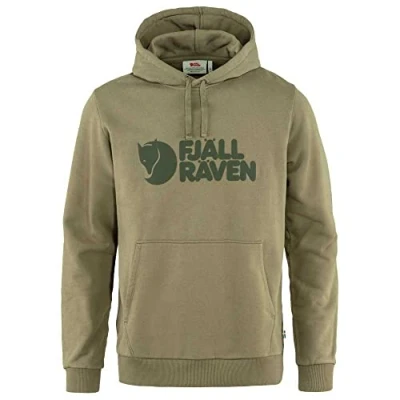 Image of Fjallraven 84144 622 Fjällräven Logo Hoodie M Sweatshirt Men&#039;s Light Olive Size L