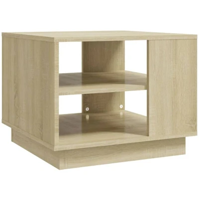 Image of vidaXL Coffee Table Sonoma Oak 55x55x43 cm Engineered Wood
