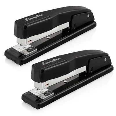 Image of Swingline Commercial Stapler, 20 Sheet Capacity, Jam Free, Metal, 2 Pack, Black (44401AZ)