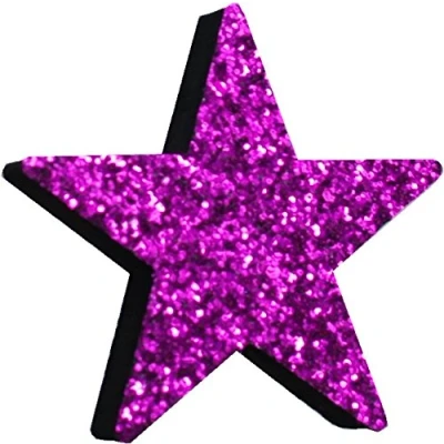 Image of Aerialballs Purple Glitter Star Car Aerial Ball Antenna Topper (one P&amp;P charge no matter how many items you buy from