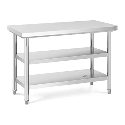 Image of Royal Catering RCWT 120X60 3L E Stainless Steel Gastro Working Table 120x60cm 600kg (3 levels, 25cm tall, 4.8cm)