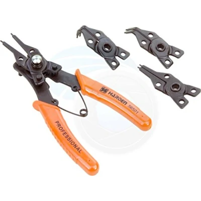 Image of 4pc Internal External Circlip C Clip ORing Snap Ring Pliers Remover