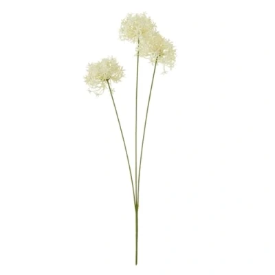 Image of Hill Interiors Triple Allium Spray Artificial Flower (One Size) (Cream)