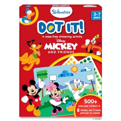 Image of Skillmatics Art Activity Dot It Disney Mickey and Friends, Mess Free Sticker for Kids, Stocking Stuffers, DIY Craft Kits, Scrapbooking, Christmas Gifts Boys &amp; Girls Ages 3, 4, 5, 6, 7