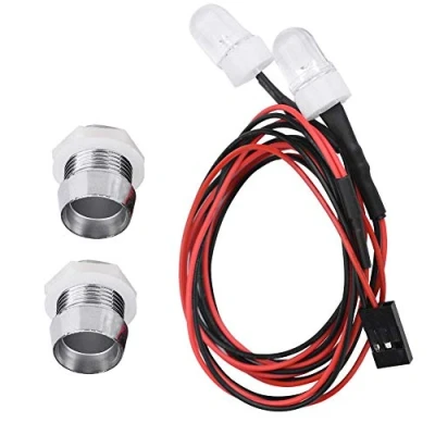 Image of 2PCS RC car LED Lights, 20mm Headlight Lights Accessory for Model Drift Vehicle(20# White Light) Parts of mold