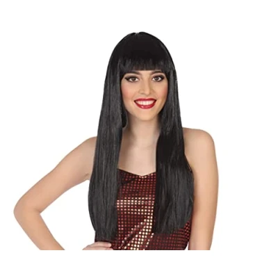 Image of Atosa 39806 Unisex Adult Black Wig 60cm