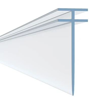 Image of HNNHOME T Profile Channel Shower Screen Seal Strip for Folding Straight Glass 2.2 Meter