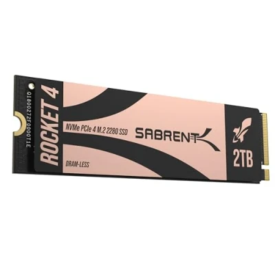 Image of SABRENT Rocket 4 2TB DRAM Less M.2 PCIe GEN X4 NVMe SSD (SB RKT4L 2TB)