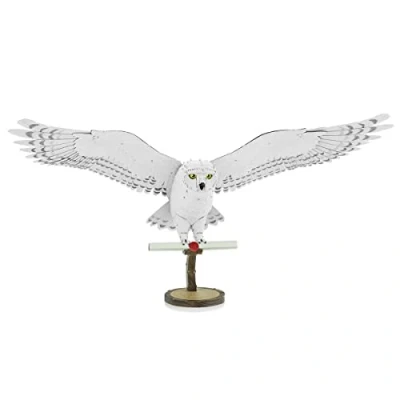 Image of Fascinations PS2007 Metal Earth Construction Kits Harry Potter Snow Owl Hedwig, Laser Cut 3D Kit, Puzzle, DIY Model Kit with 2.5 Boards, from 14 Years