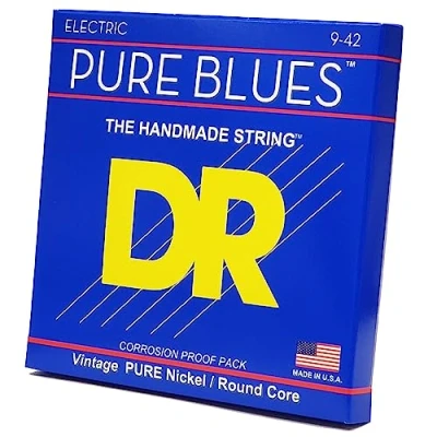 Image of DR Strings Pure BLUES™ Nickel Electric Guitar Strings: Light 9 42